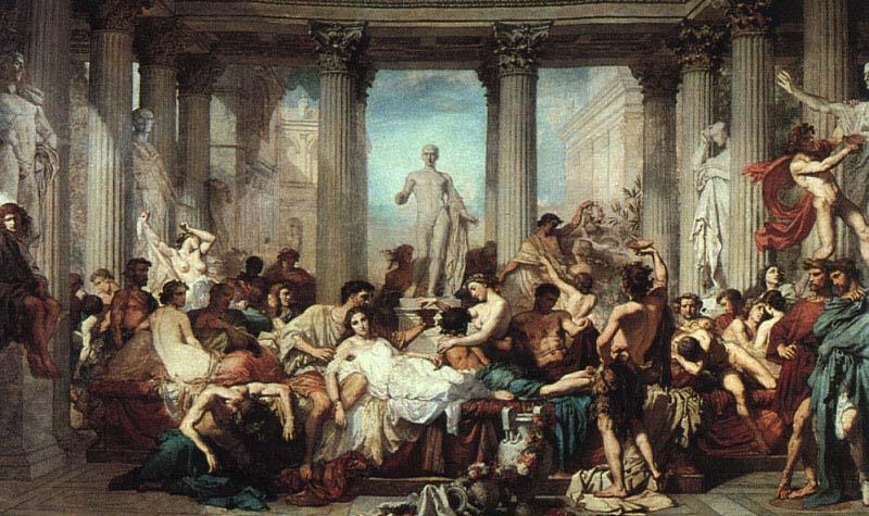 Thomas Couture Romans in the Decadence of the Empire oil painting picture